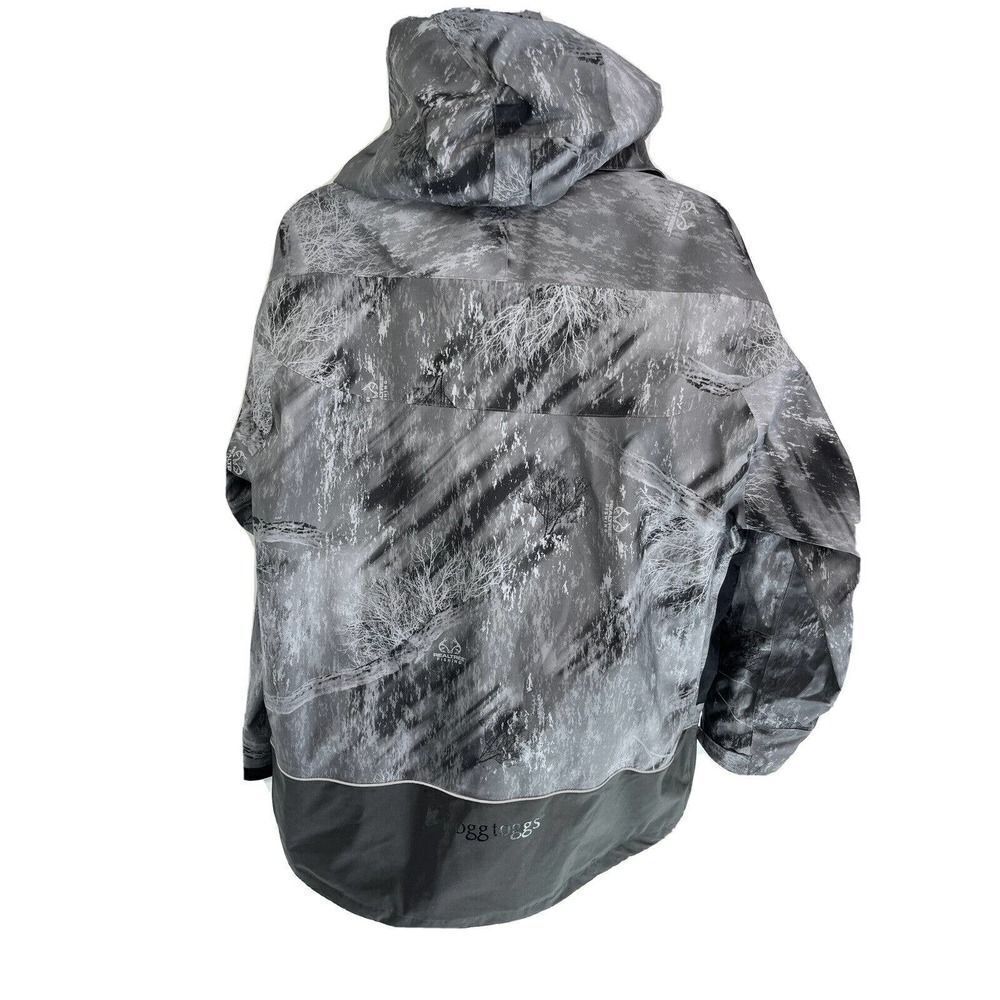 Frogg Toggs Men's Pilot Pro Jacket Sz XL Realtree Gray Fishing Hooded Waterproof - Picture 3 of 16